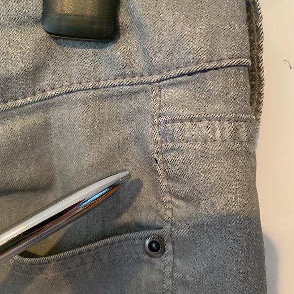 GAP 1969 Always Skinny Silver Metallic Coated Ankle Jeans 27 / 4 - Picture 12 of 13